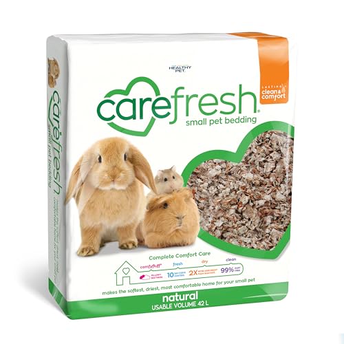 Carefresh Staubfreies Naturpapier für kleine Haustiere mit Geruchskontrolle, 42 l von Carefresh