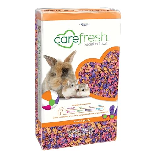 carefresh Staubfreie Strandparty Naturpapier für kleine Haustiere mit Geruchskontrolle, 23 l carefresh Staubfreie Strandparty Naturpapier für kleine Haustiere mit Geruchskontrolle, 23 l von Carefresh