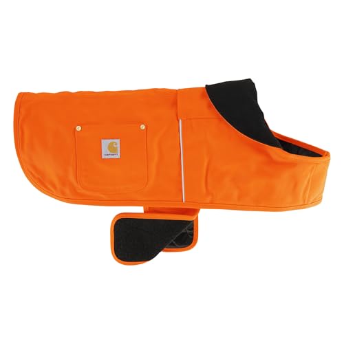 Carhartt Firm Duck Isolierter Hundemantel, strapazierfähige, wetterbeständige Jacke für kalte und windige Bedingungen, PFAS-frei (Jägerorange), Größe XL von Carhartt