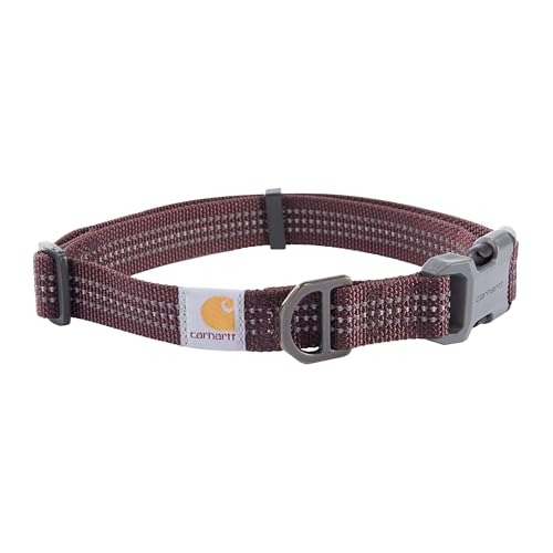 Carhartt Hundehalsband aus Nylon-Gurtband, voll verstellbar, mit robuster Seitenschnalle, Weinrot, Größe L Carhartt Hundehalsband aus Nylon-Gurtband, voll verstellbar, mit robuster Seitenschnalle, Weinrot, Größe L von Carhartt
