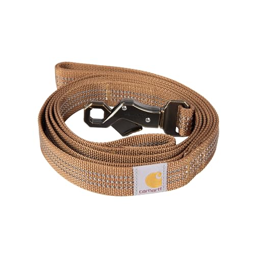 Carhartt Hundeleine mit zwei Griffen, strapazierfähiges 600-Denier-Gewebe mit verstellbaren D-Ring-Metallbeschlägen, Carhartt Brown, Größe L Carhartt Hundeleine mit zwei Griffen, strapazierfähiges 600-Denier-Gewebe mit verstellbaren D-Ring-Metallbeschlägen, Carhartt Brown, Größe L von Carhartt