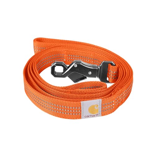 Carhartt Hundeleine mit zwei Griffen, strapazierfähiges 600-Denier-Gewebe mit verstellbaren D-Ring-Metallbeschlägen, Hunter Orange, Größe L Carhartt Hundeleine mit zwei Griffen, strapazierfähiges 600-Denier-Gewebe mit verstellbaren D-Ring-Metallbeschlägen, Hunter Orange, Größe L von Carhartt