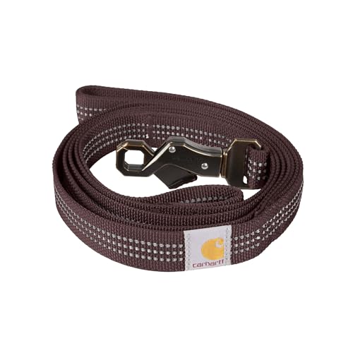 Carhartt Hundeleine mit zwei Griffen, strapazierfähiges 600-Denier-Gewebe mit verstellbaren D-Ring-Metallbeschlägen, tiefer Weinrot, groß Carhartt Hundeleine mit zwei Griffen, strapazierfähiges 600-Denier-Gewebe mit verstellbaren D-Ring-Metallbeschlägen, tiefer Weinrot, groß von Carhartt