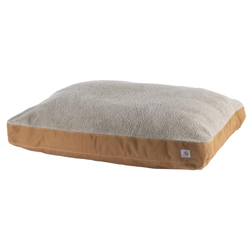 Carhartt Pet Beds and Bedding, Sherpa Top Pet Bed, Medium, 35L x 27W x 4.25H, OS, Carhartt Brown von Carhartt