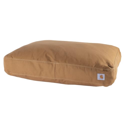 Carhartt Strapazierfähiges Canvas-Haustierbett, festes Enten-Hundebett, Carhartt Brown, Größe M von Carhartt