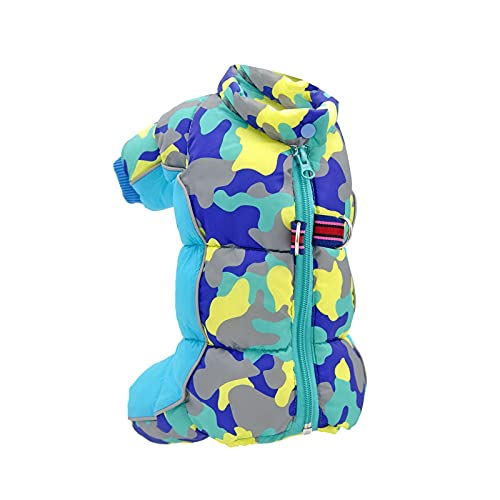 Caritierily Hunde Pullover Weihnachten Hundepullover Pet Dog Camouflage Baumwolle gefütterte Jacke Kältebeständige Jacke Jacke Pullis Für Hunde von Caritierily