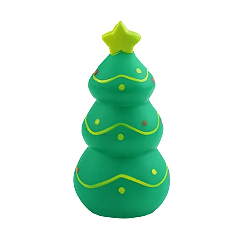 Katze Tennisbälle Große Rasse Vinyl-Spielzeug, Weihnachtsbaum, weihnachtszahnbeständig, klingendes Spielzeug, Haustier- (Green, One Size) von Caritierily