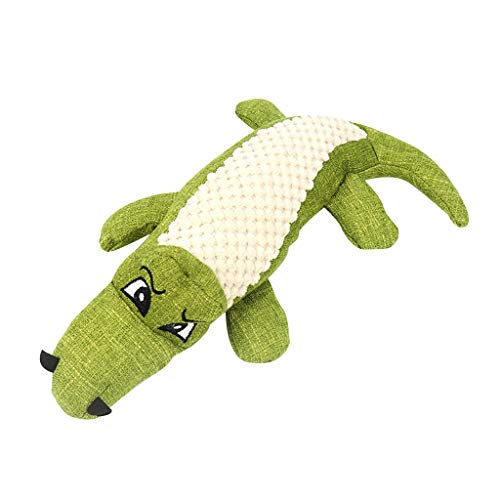 Katzengeschenke Haustier Hund Kauspielzeug Lärm Tierspielzeug Spielzeug Hund Leinen Zähne Reinigung Quietschendes Haustier Spielzeug (Green, One Size) von Caritierily