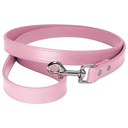 Kettenleinen für Hunde Camping Pu-Hundeseil-Trainings-gehendes Haustier-Hundeseil-Produkte Hundegehendes Seil-Leine für Katzen oder Hunde (Pink, One Size) von Caritierily