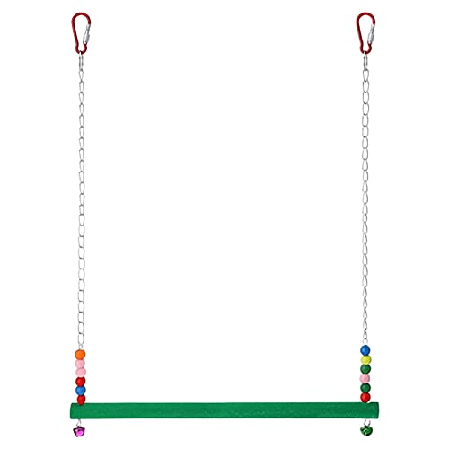 Caritierily Spielzeugkäfig Hühnchen Hühnchen Zubehör Tier Large Swingperlen liefert Pfeffer mittlere Farbe Küken hölzerne 1PC-Ständer (Multicolor, One Size) von Caritierily