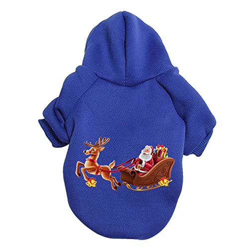 Warme Hunde Pullis Weihnachten Weihnachten Deer Santa Hundepullover Hundekleidung Kostüm Haustierkostüm Haustierkostüm Hundejacke S von Caritierily