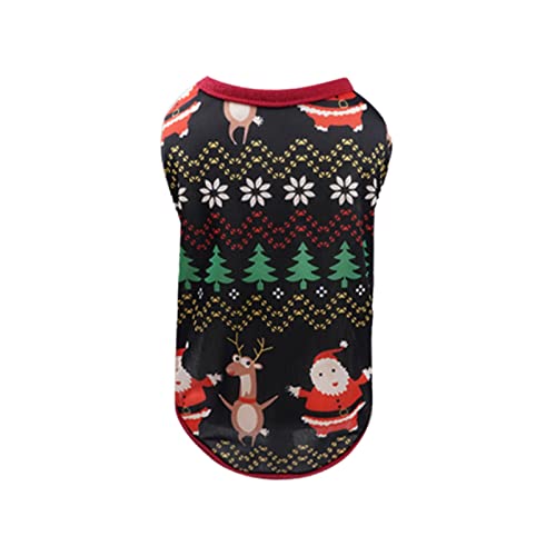 Weihnachten Rot Kreative Weihnachten Haustierkleidung Weihnachten Polyester Weste Weihnachtsdruck Passende Haustierhundekleidung Tank Tops von Caritierily