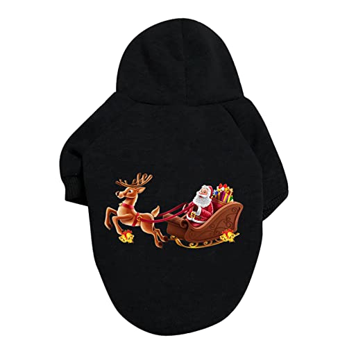 Welpen Jacken Warm Weihnachten Weihnachten Deer Santa Hundepullover Hundekleidung Kostüm Haustierkostüm Haustierkostüm Hundestrickpullover von Caritierily