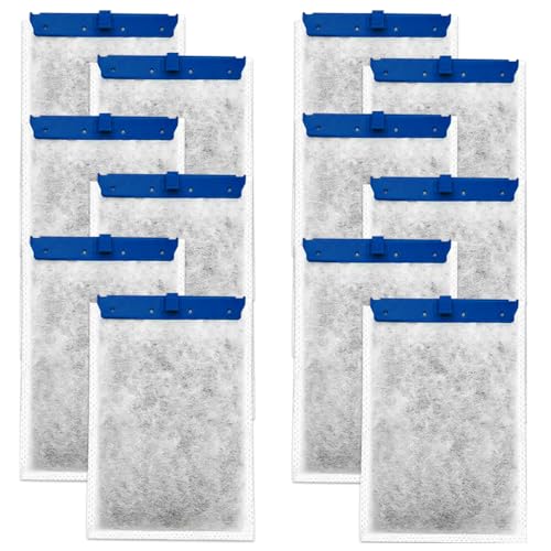 Carkio 12 Pack Large Filter Cartridges Compatible with Tetra Whisper Bio-Bag Filters, Fish Tank Large Cartridges Replacement Filter for Tetra ReptoFilter Cartridges Aquariums von Carkio