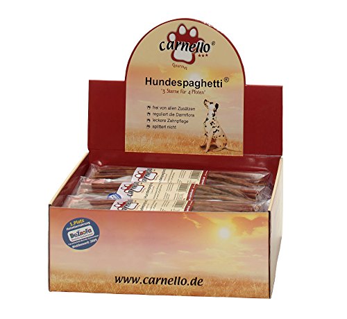 Carnello Hundespaghetti, 2 x 60g-Beutel, der Naturkausnack für Ihren Hund von Carnello