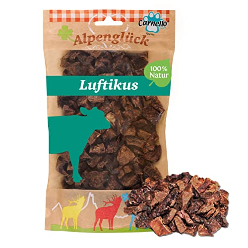 Carnello Leckerli Hund – Alpenglück Luftikus – Hundefutter trocken Getreidefrei, Hunde Leckerlis getreidefrei – Hundeleckerli Getreidefrei - Wiederverschließbare Beutel (1 x 100g) von Carnello