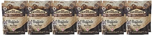 CARNILOVE 12x300 gr Dog Pouch buffel/rozenblad hondenvoer von CARNILOVE