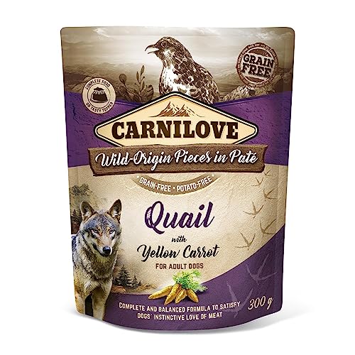 12x300 gr Carnilove Dog Pouch kwartel/gele wortel hondenvoer von CARNILOVE