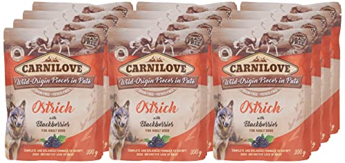 CARNILOVE hundebeutel Strauss/Brombeere hundefutter von CARNILOVE