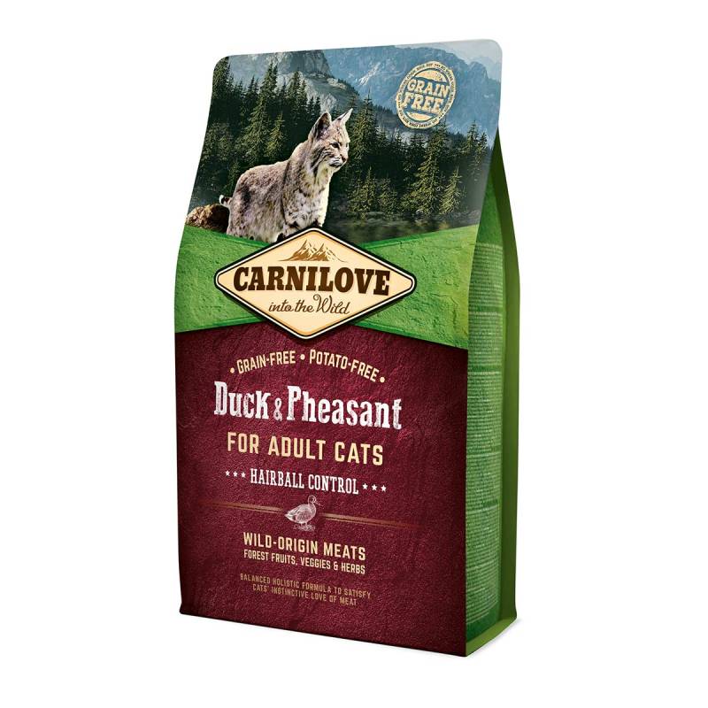 Carnilove Cat Adult - Duck & Pheasant / Hairball Control 2kg von Carnilove