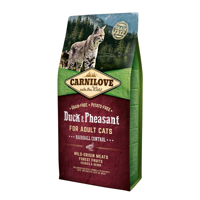 Carnilove Cat Adult - Duck & Pheasant / Hairball Control 6kg von Carnilove