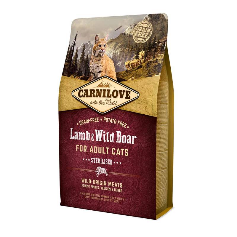 Carnilove Cat Adult - Lamb & Wild Boar / Sterilised 2kg von Carnilove