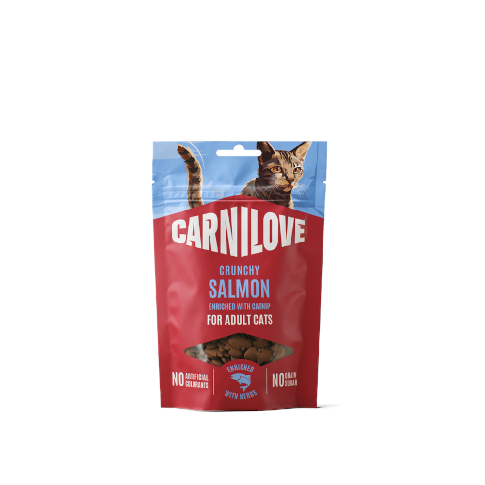 Carnilove Cat Crunchy Snack - Sparpaket: 2 x 50 g Lachs mit Katzenminze Carnilove Cat Crunchy Snack - Sparpaket: 2 x 50 g Lachs mit Katzenminze von Carnilove