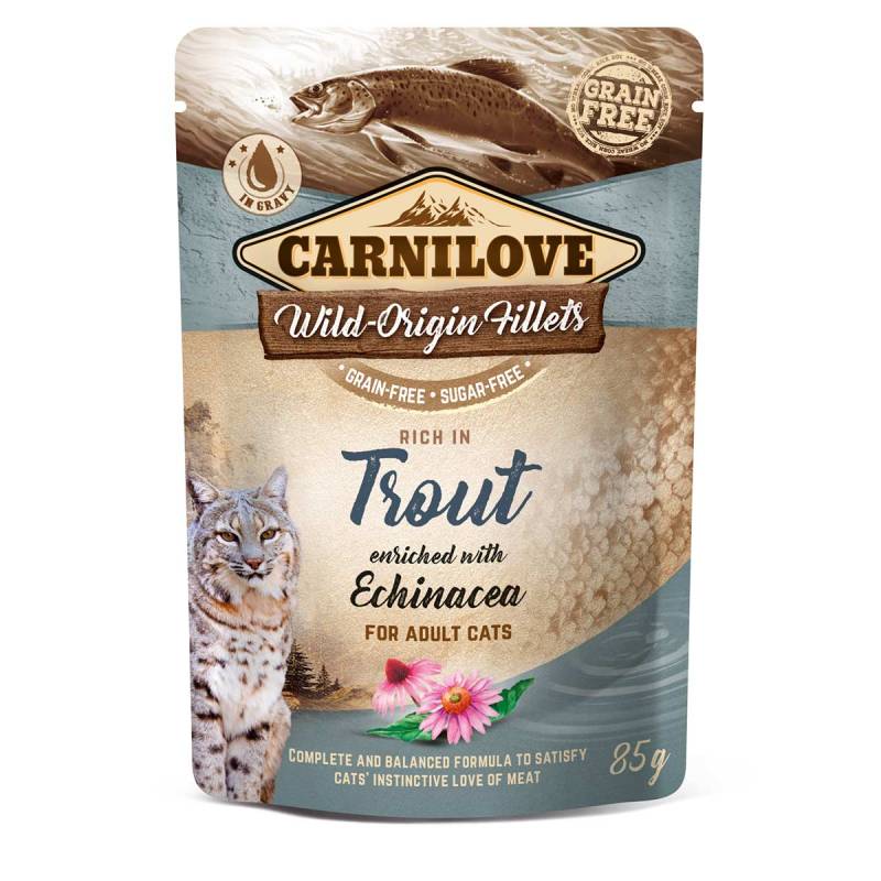 Carnilove Cat Pouch Ragout - Trout enriched with Echinacea 24x85g von Carnilove