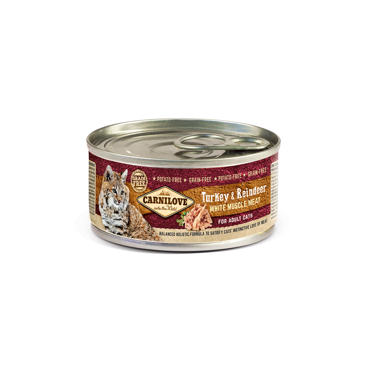 Carnilove Cat - Turkey & Reindeer for Adult Cats 12x100g von Carnilove