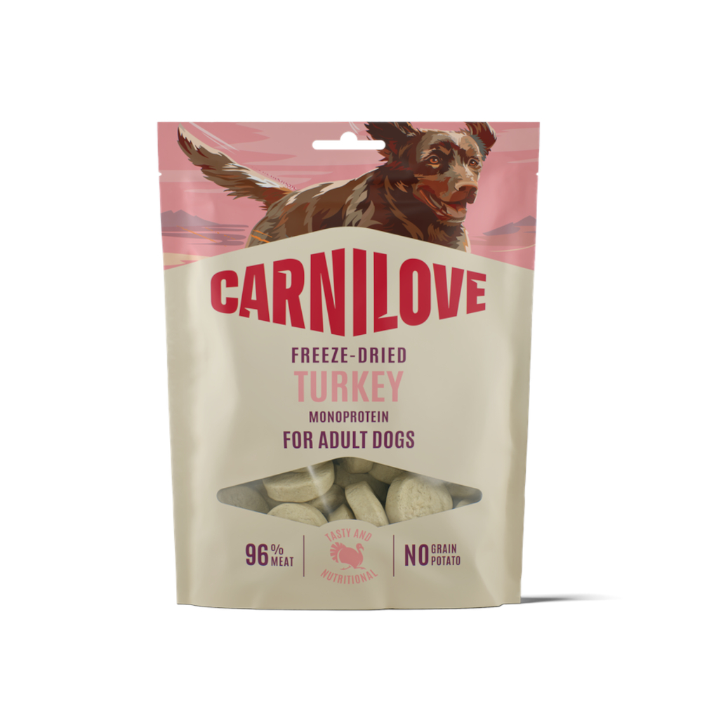 Carnilove Dog Freeze Dried Snack - Sparpaket: 2 x 60 g Truthahn Carnilove Dog Freeze Dried Snack - Sparpaket: 2 x 60 g Truthahn von Carnilove