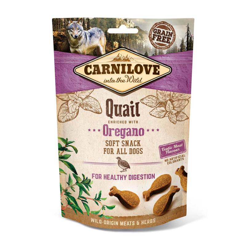 Carnilove Dog - Soft Snack - Quail with Oregano 200g von Carnilove