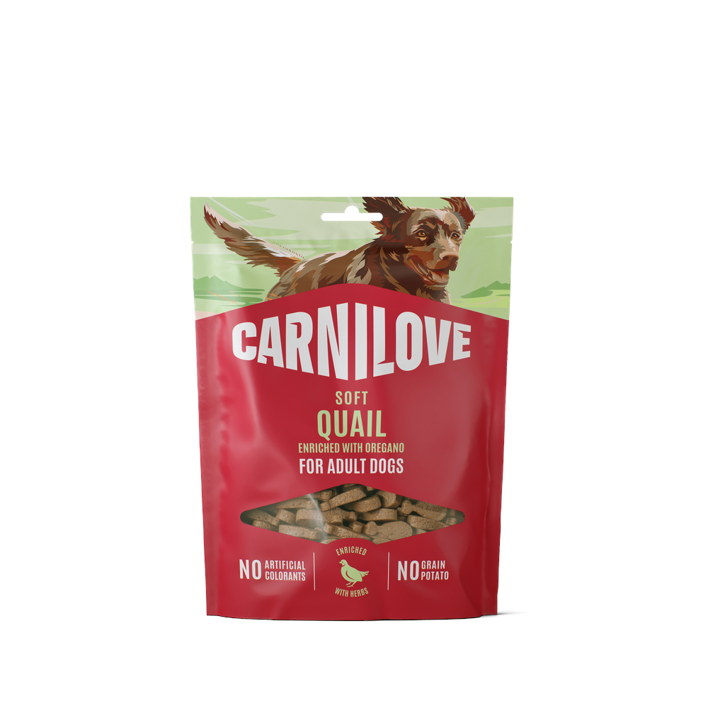 Carnilove Dog Soft Snack - Sparpaket: 2 x 200 g Wachtel mit Oregano Carnilove Dog Soft Snack - Sparpaket: 2 x 200 g Wachtel mit Oregano von Carnilove