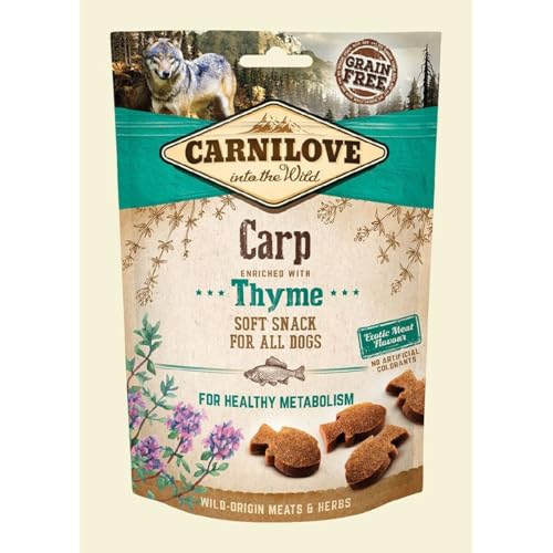 Carnilove Karpfen angereichert mit Thymian Soft Snack für alle Hunde von Carnilove