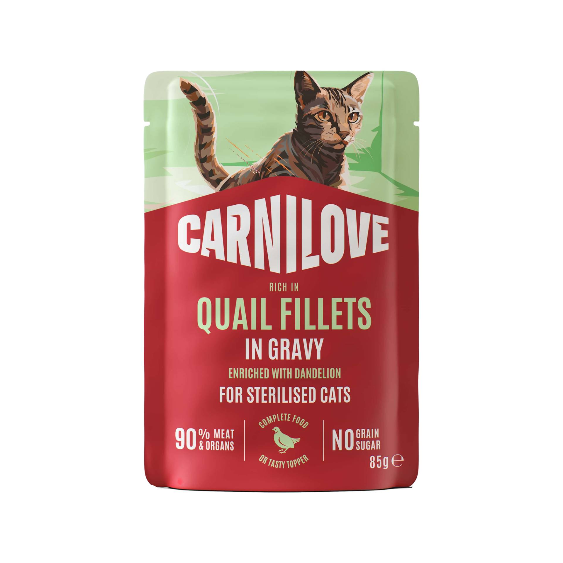 Carnilove Pouch Gravy Sterilised - Wachtel verfeinert mit Löwenzahn - 24 x 85 g Carnilove Pouch Gravy Sterilised - Wachtel verfeinert mit Löwenzahn - 24 x 85 g von Carnilove