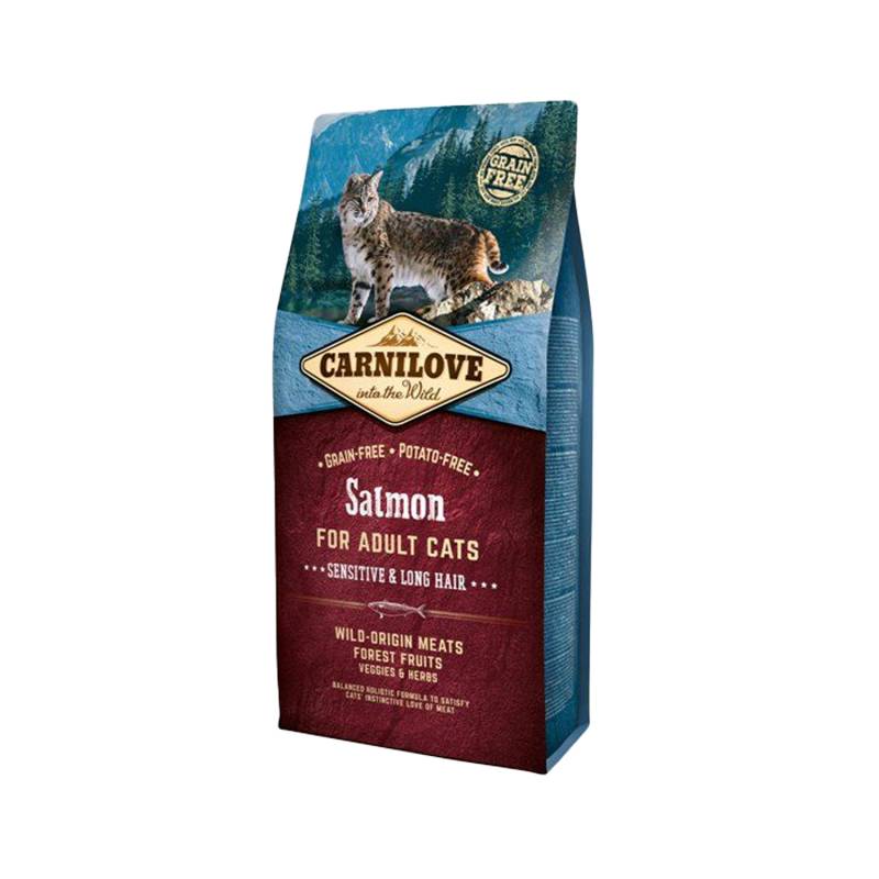 Carnilove Sensitive & Long Hair Katzenfutter - Lachs - 2 kg von Carnilove