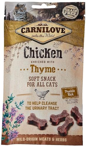 Carnilove Semi-Moist Snack Chicken & Thyme Awards für Katzen, 50 g, Packung mit 32 x 1,56 g, Gesamtgewicht: 50 g von CARNILOVE