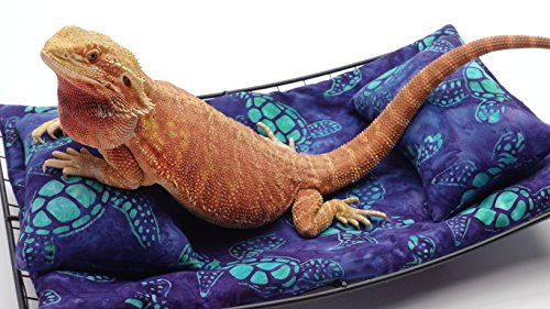 Carolina Designer Dragons Chaise Lounge Bartagamen, Meeresschildkröten Stoff von Carolina Designer Dragons