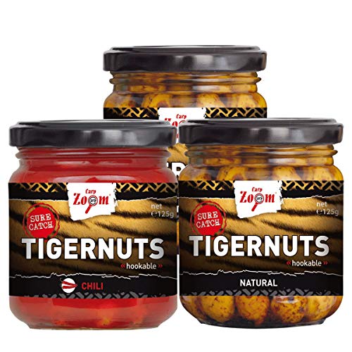 CarpZoom Tigernuts gekocht 220ml Schraubglas von Carp Zoom