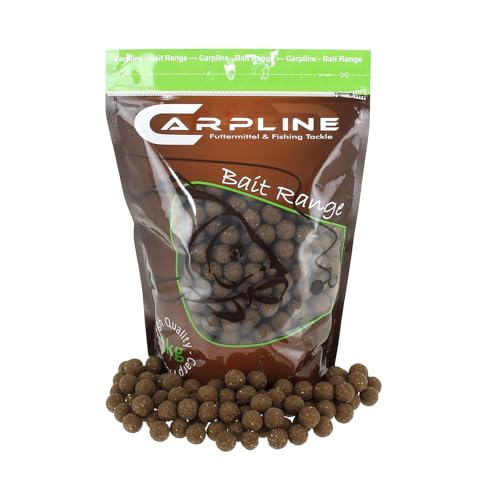 Carpline24 Boilies Fischmehl Neutral 20 mm, 1 kg Beutel - Köder für das Karpfenangeln, Futterboilies zum Anfüttern von Karpfen, Angelfutter mit Lockstoff von Carpline24