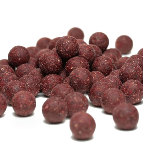 Carpline24 Futterboilies Robin Red Knoblauch 16 mm, 5 kg - Boilies zum Anfüttern von Karpfen, Köder für das Karpfenangeln, Angelfutter sinkend mit Lockstoff von Carpline24