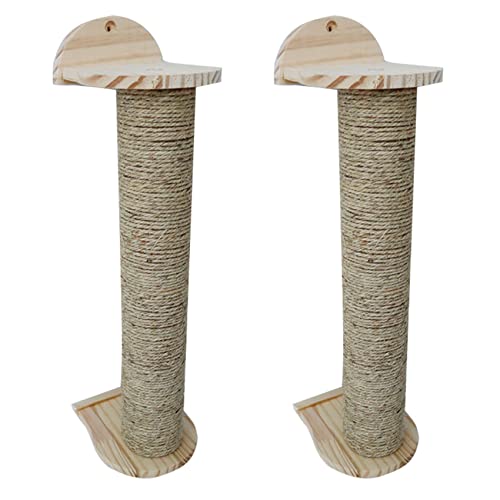 Casstad 2 x Wandmontiertes Kratzbrett für Katzen, Sisal-Kletterrahmen, Kratzbaum, Katzenschutz, Möbel, Krallen, Spielzeug von Casstad