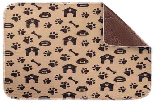 Castejo Waschbar Haustier-Urinunterlage,75x90 cm Wiederverwendbare Welpenunterlagen Matte für Hunde, Schnell Absorbierend Puppy Pads für Hunde, Katzen, Meerschweinchen (CA7710/Spiel) von Castejo