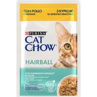 Sparpaket PURINA Cat Chow 52 x 85 g - Hairball Huhn & grüne Bohnen von Cat Chow