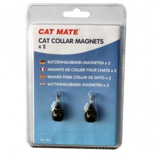 Cat Mate Katzenhalsband-Magnete 1 Packung von Flamingo