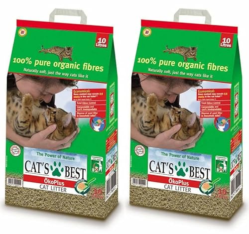 Cat's Best 2 x 30 l Okoplus klumpendes Katzenstreu Multibuy von Cat's Best