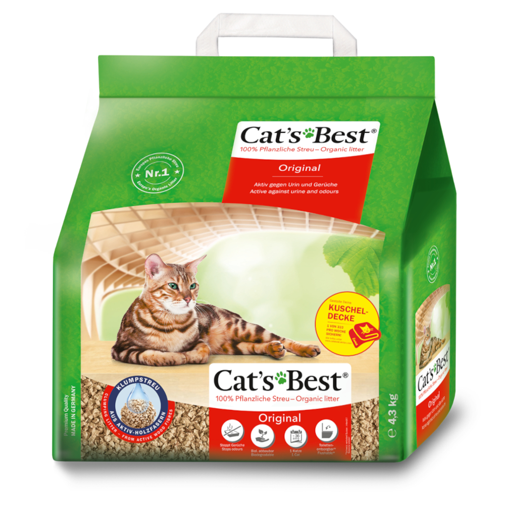 Cat's Best Original 10 l + Kuscheldeckengewinn - 10 l + Kuscheldeckengewinn von Cat's Best