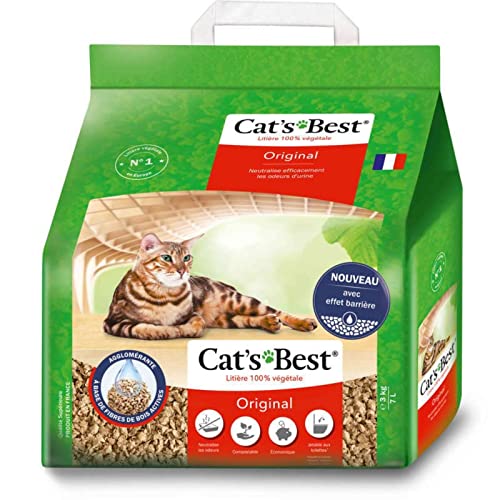 Cat's Best Original pflanzliches Katzenstreu, klumpend, 3 kg von Cat's Best