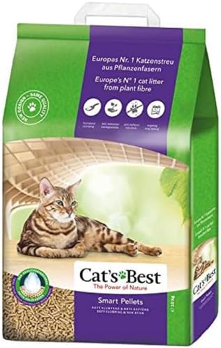 Cat's Best Smart Pellets, 100 % pflanzliche Katzenstreu, innovative Klumpstreu für Katzen aus antihaftenden Aktiv-Holzfasern – stoppt das Heraustragen, 10 kg/ 20 l Cat's Best Smart Pellets, 100 % pflanzliche Katzenstreu, innovative Klumpstreu für Katzen aus antihaftenden Aktiv-Holzfasern – stoppt das Heraustragen, 10 kg/ 20 l von Cat's Best