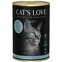 CAT'S LOVE Nassfutter Katze Adult Fisch pur 6x400 g von Cat's Love