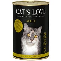 CAT'S LOVE Nassfutter Katze Adult Kalb & Truthahn 6x400 g von Cat's Love